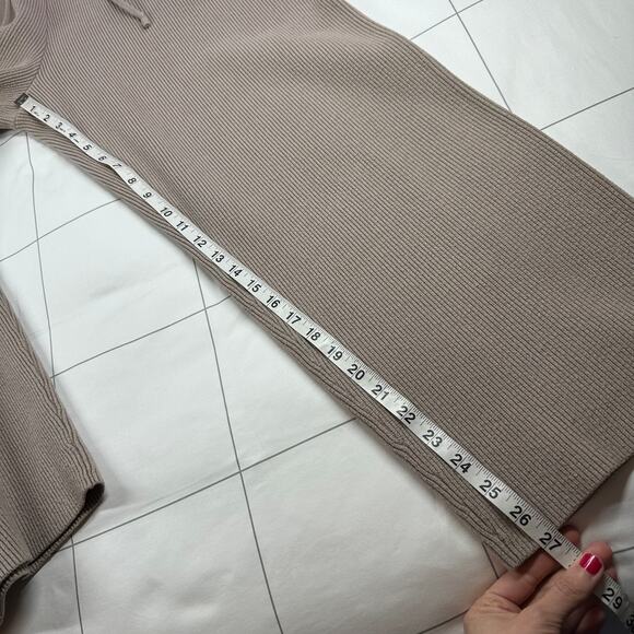 Figs Lounge Pants Womens XL Ribbed Knit Wide Leg Athleisure Drawstring Stretch - Picture 9 of 11